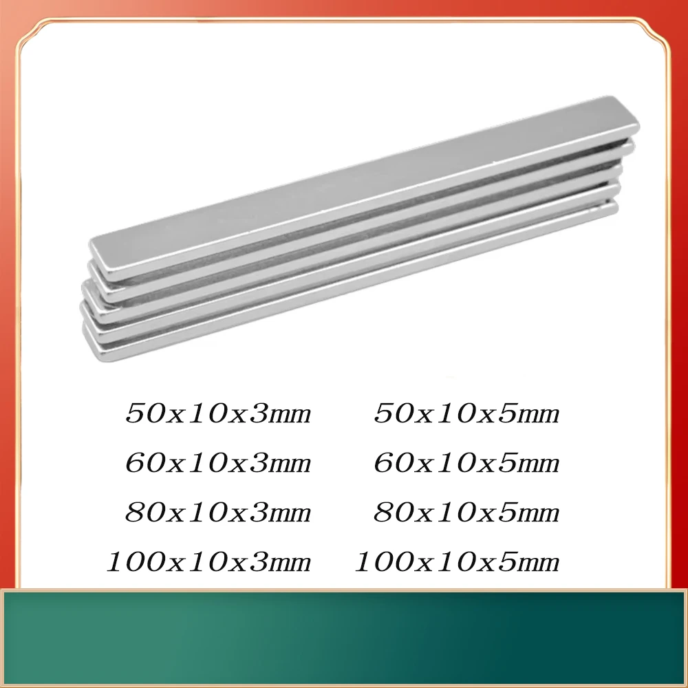 

100x10x3 Square Magnet 100x10x5mm For Refrigerator,Office,DIY 50x10x5 60*10*5 60*10*3