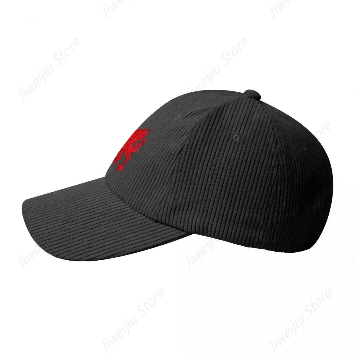 Gorra de béisbol de pana de dragón galés, visera térmica, sombrero duro, sombreros de senderismo de verano para mujer y hombre