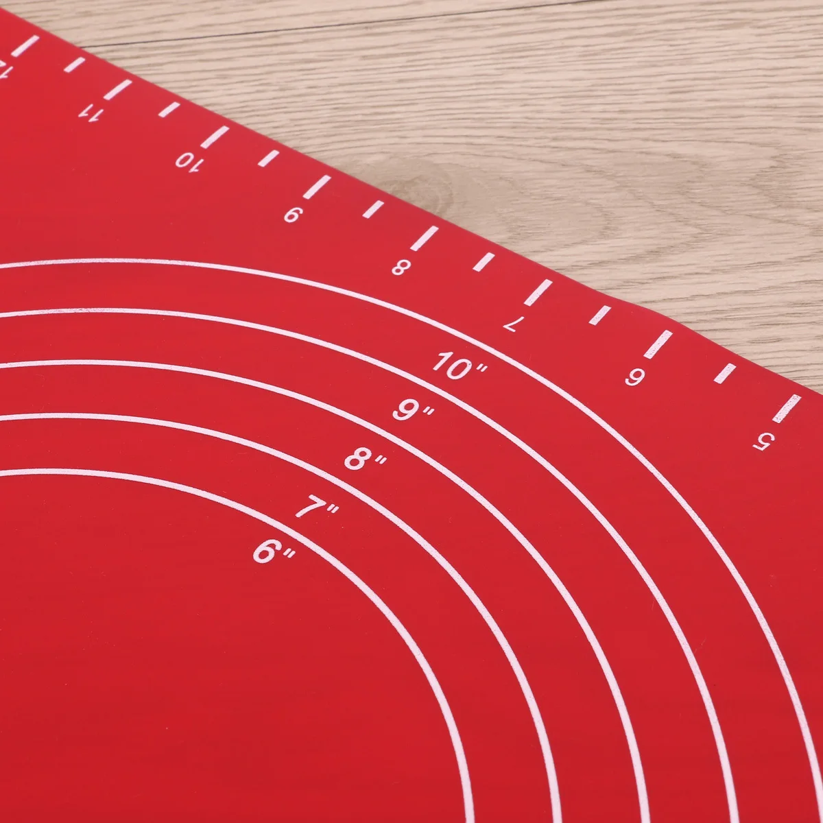 

Silicone Kneading Mat Non Stick Baking Pastry Red Bread Proofing Measurement High Temp Resistant Ideal for Rolling Shaping Pizza