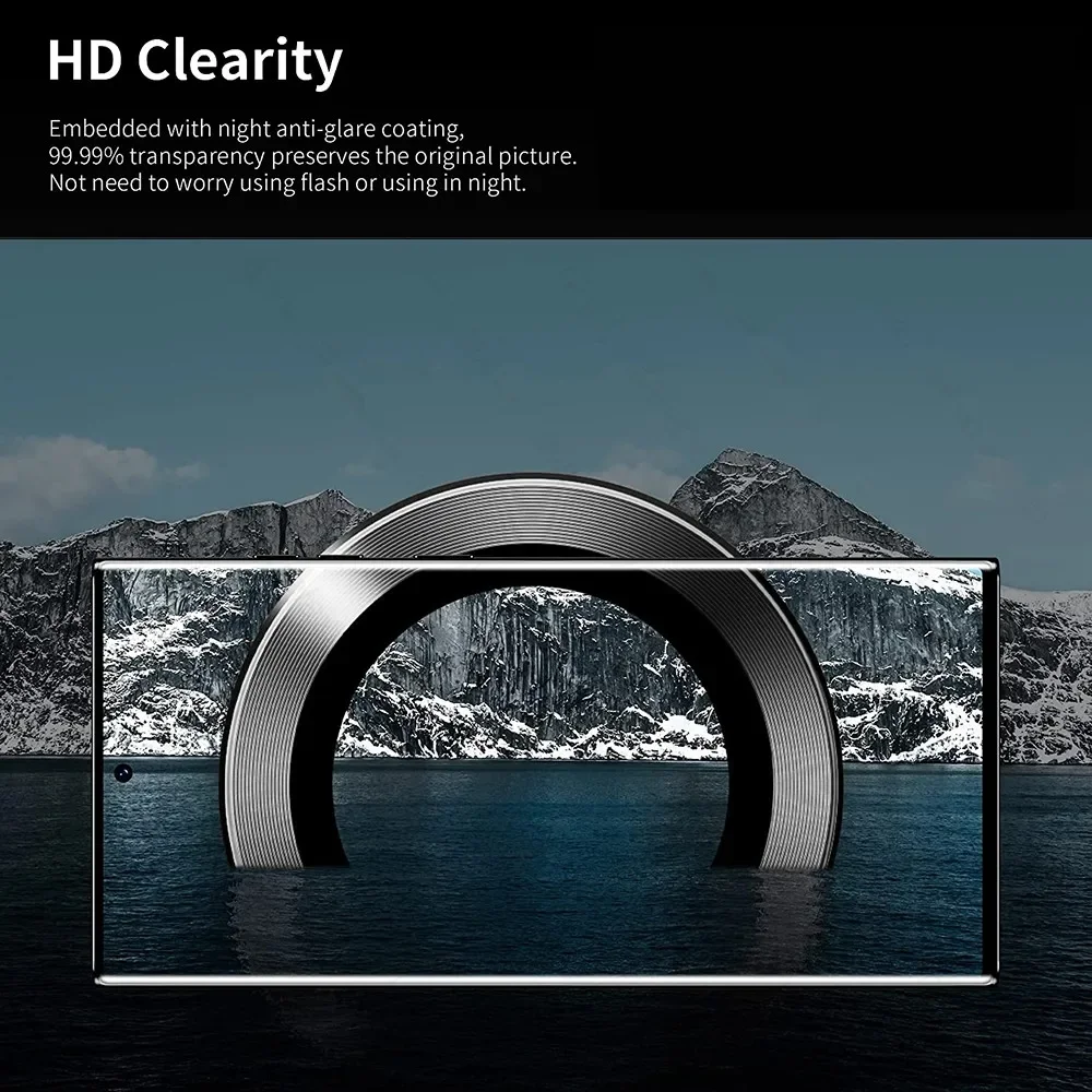 الكاميرا الخلفية حامي حلقة الحال بالنسبة لسامسونج غالاكسي A55 A54 A35 A34 A25 A15 A14 5G عودة الزجاج المقسى غطاء للعدسات