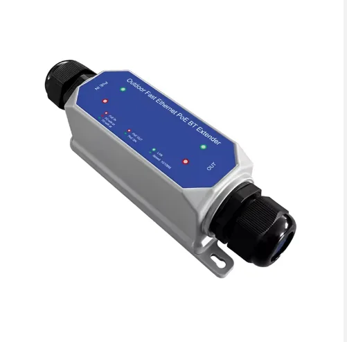 1 PoE Port 1000Mbps 250m Transmission IEEE802.3af/at Outdoor PoE Ethernet Extender Repeater for CCTV/IP Phone/AP