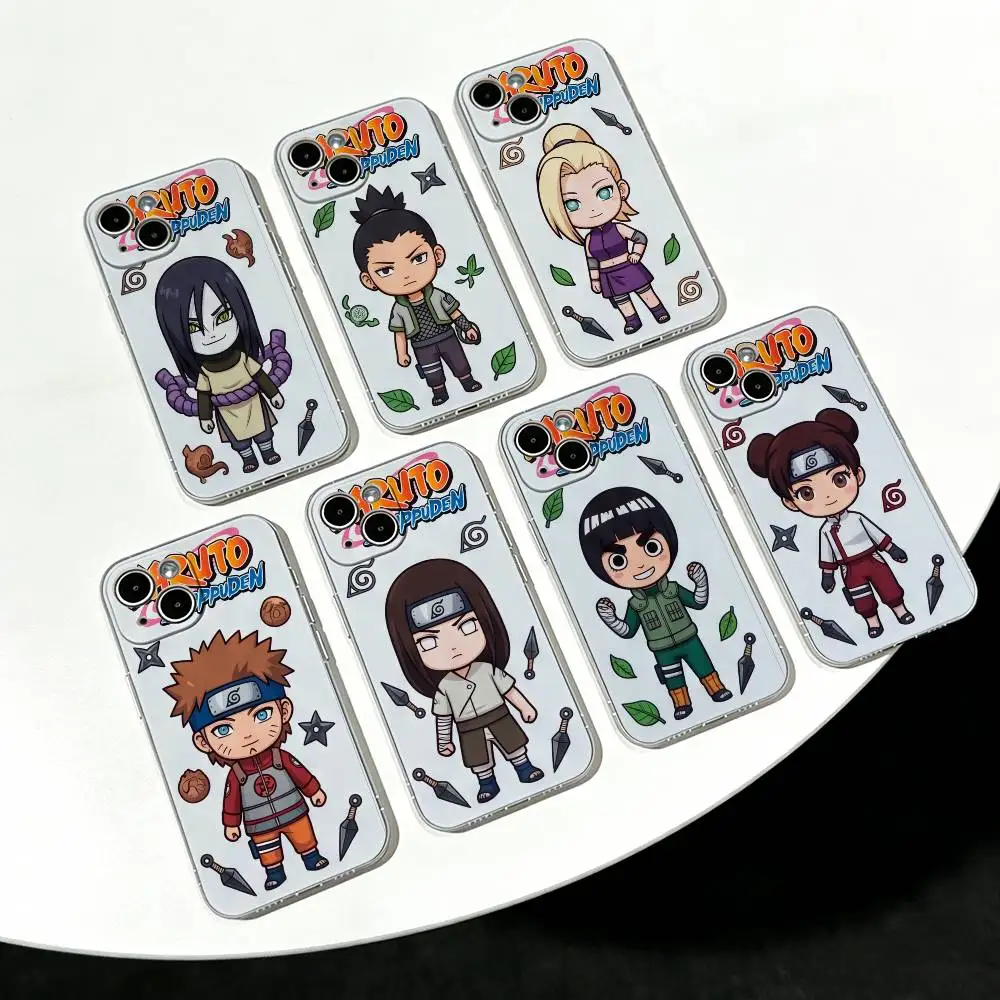 NARUTO ANIME Ultra Clear TPU Case Slim Lightweight Shockproof Cover For iPhone 17 16 15 14 13 12 11 Pro Max Plus Mini