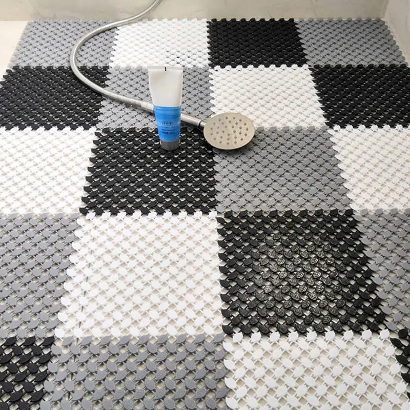 Waterproof Anti Slip Bathroom Shower Mats 6/12Pcs Anti Fall Safety Pad For Toilet Bath Room Practical Accessory