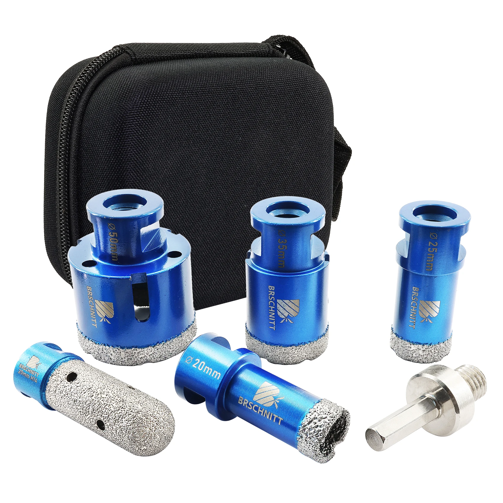 

BRSCHNITT Diamond Drilling Bits Kit Tile Drill for Drilling Ceramic Marble Granite M14 Hole Saw Core Bit Drill Milling Bit
