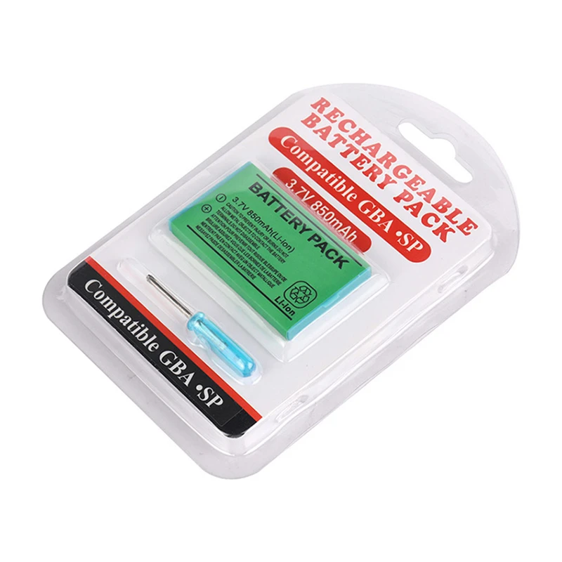 AGS-003 akumulator 850mAh 3.7V bateria litowa do konsoli do gier Nintendo GBASP Boy Advance GBA SP wbudowane baterie — zdjęcie produktu 3