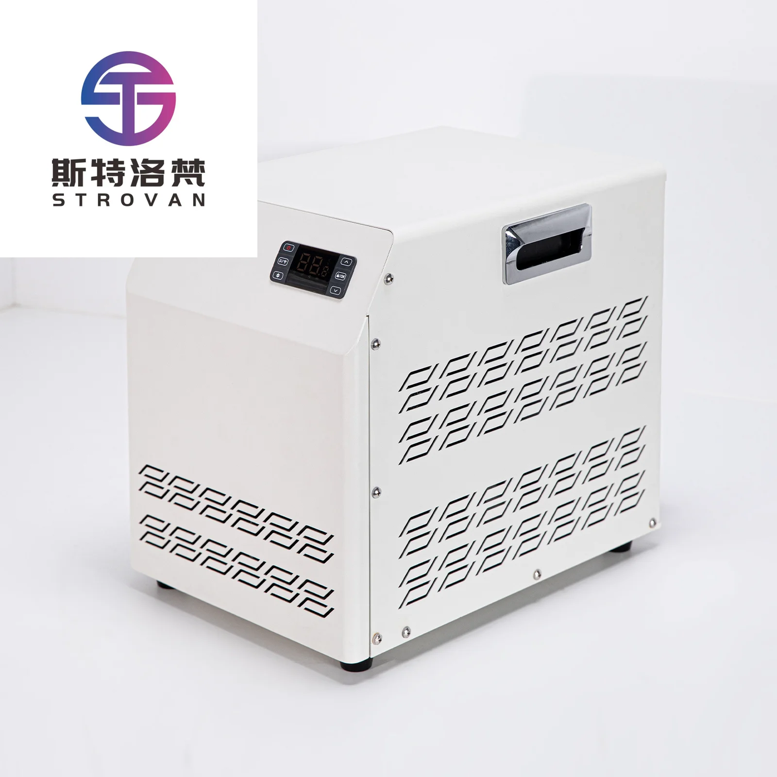 STROVAN 1/3H`P Professional Portable Ice Bath Chiller  Stainless Steel  WiFi  Dual Voltage  Pump Included  1 Year Warranty