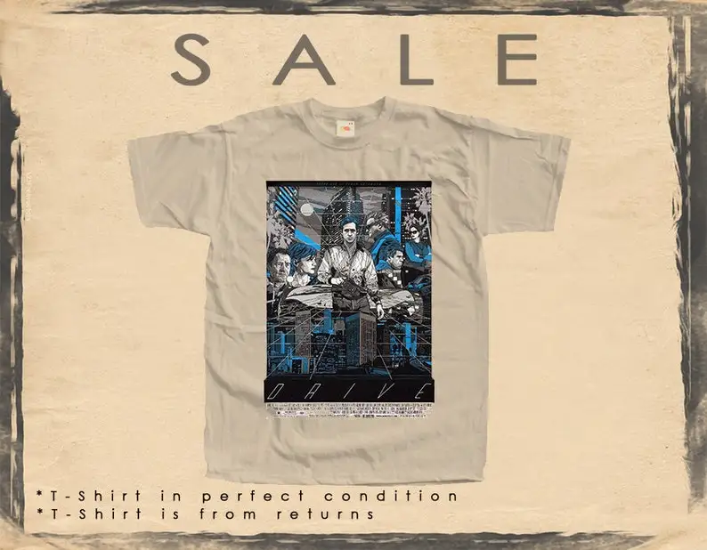 

Vintage TShirt SALE 180 Drive Size 3XL KHAKI color Men Woman Unisex T-Shirt Digital Print Sizes