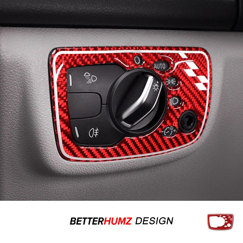 Für Audi A6 C7 A7 4G8 2012-2018 Carbon Fiber Center Konsole Scheinwerfer Schalter Panel Trim Aufkleber Auto innen Tuning Zubehör