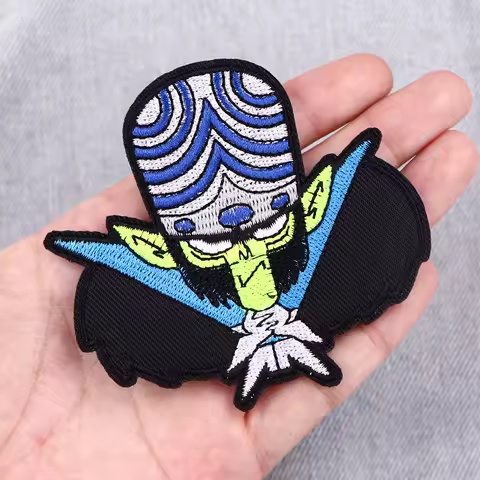 Funny Villain Iron On Patch Cartoon Patches For Clothing Embroidered Patches On Clothes Punk Clothes Stripes Decor