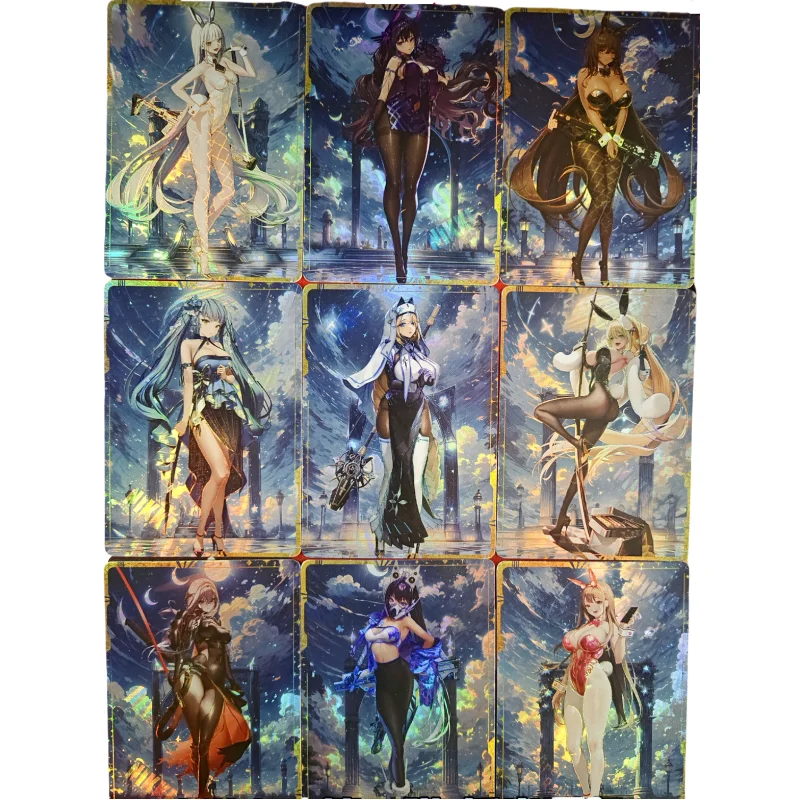 9Pcs/Set Cards NIKKE The Goddess of Victory Noir Blanc Viper Self Made Anime Game Characters Collection Color Flash Cards Part2