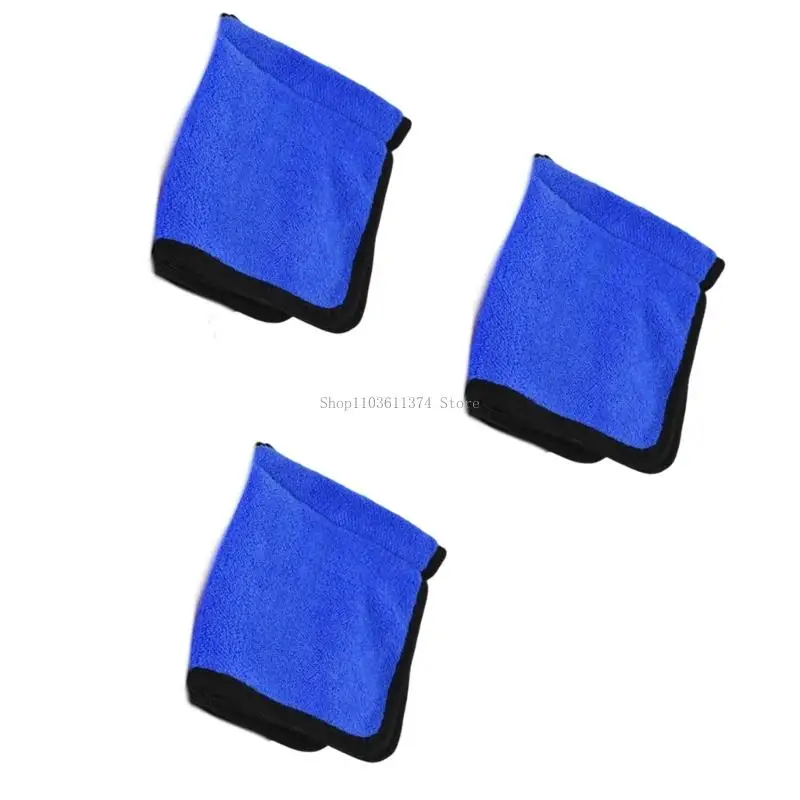  Double-Sided Soft Fleece Golf Towel with Clip for Quick Wipes