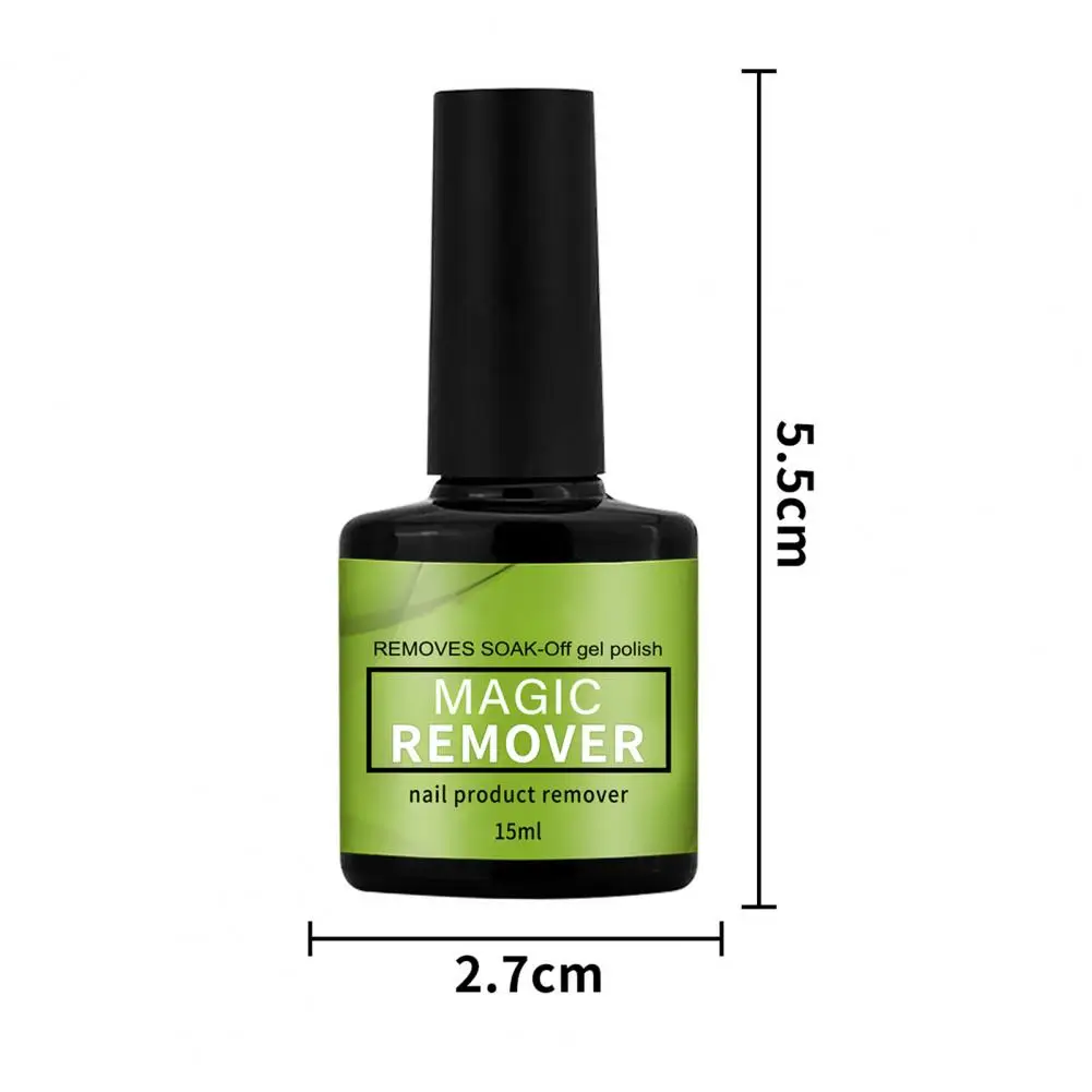 Cola para unhas falsas, Gel Magic Polish, Removedor Sintético, Removedor de esmalte suave, Eficaz, 15ml