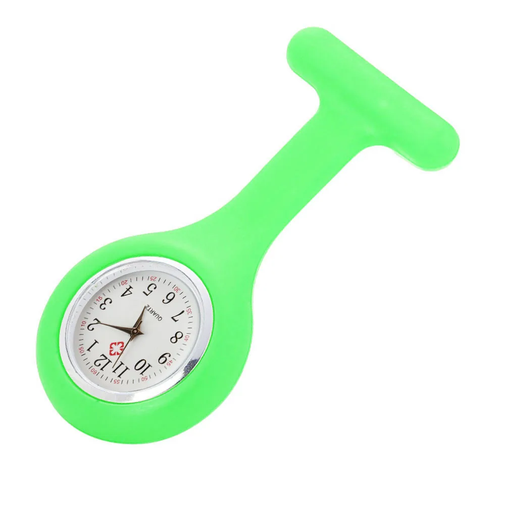 Nurse Silicone Brooch Quartz Pocket Watch