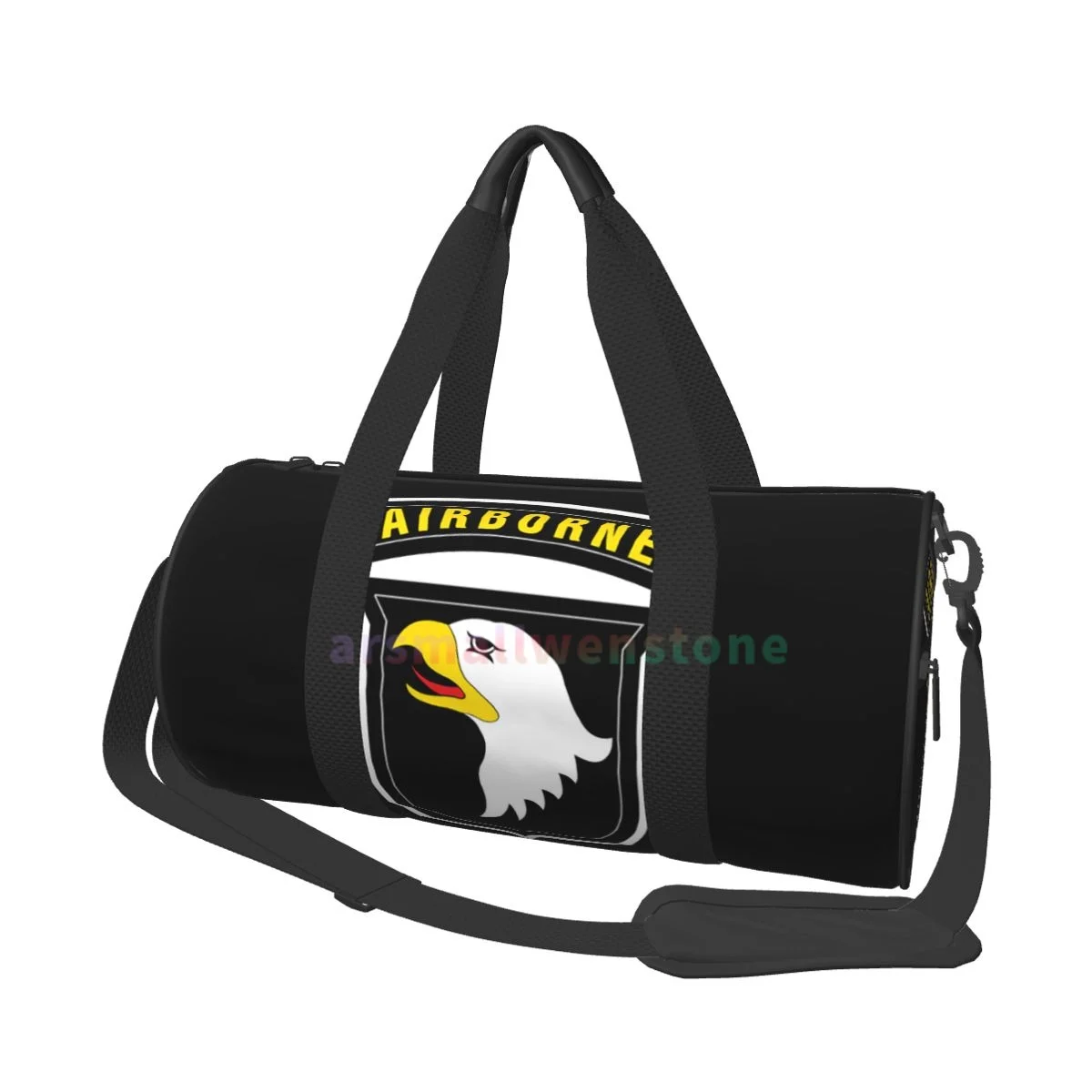 

U.S. 101st Airborne Division Travel Duffle Bag Yoga Bag Workout Durable Backpack Handbags Round Outdoor Fitness Bags