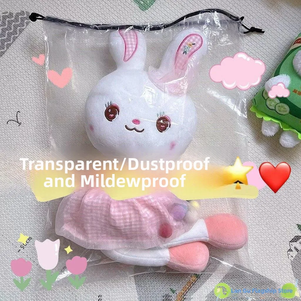 

Пылезащитный прозрачный водонепроницаемый органайзер для одежды, кукол, игрушек, нижнего белья, дорожная сумка для хранения с ручкой Fly Blue Valley