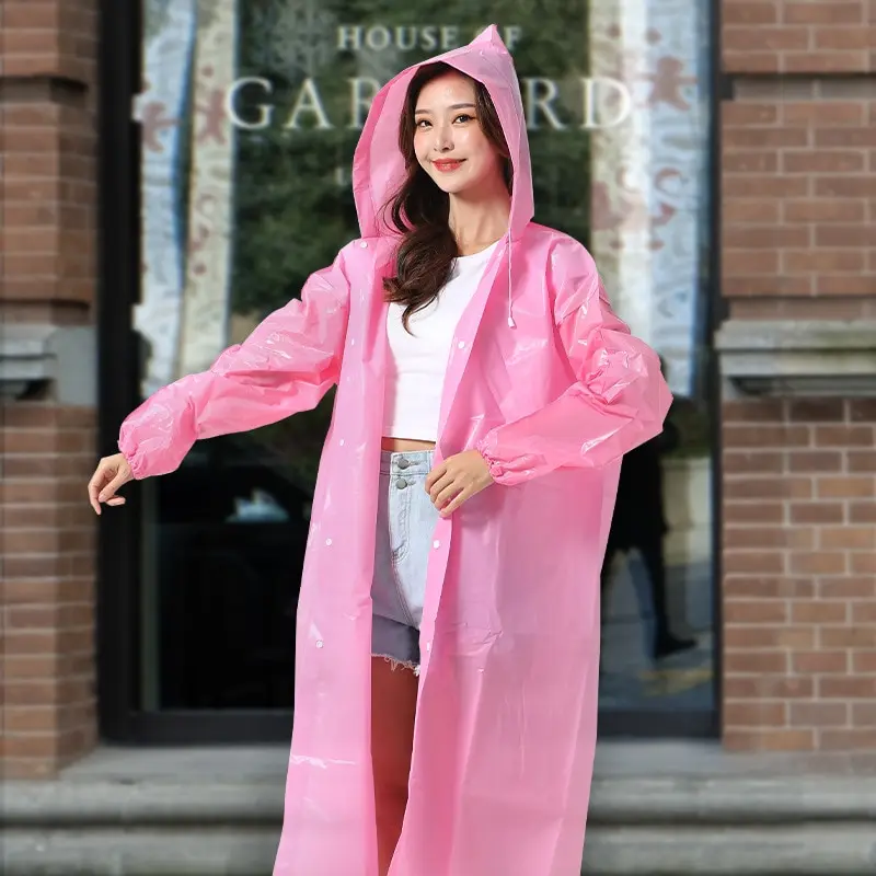 EW Adult Portable Raincoat Cycling One-piece Rain Poncho