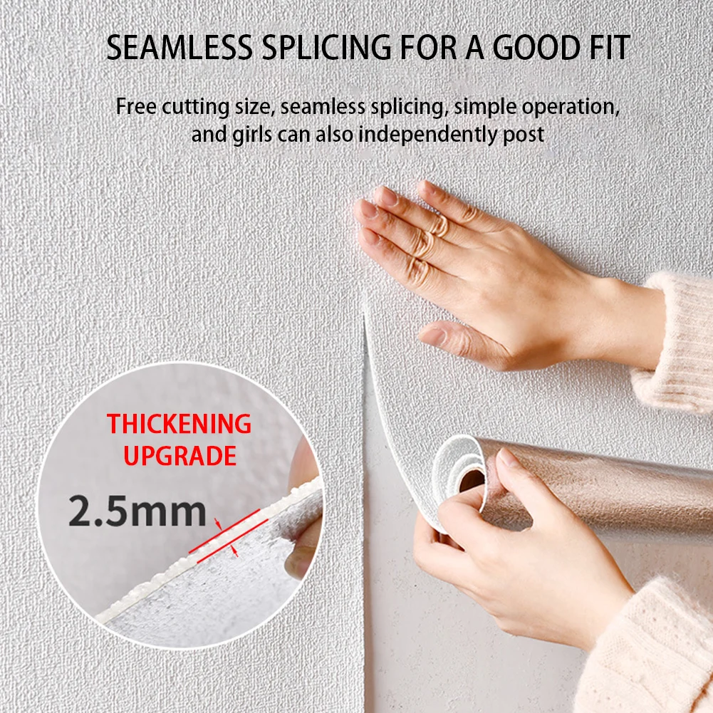 ثلاثية الأبعاد مقاوم للماء ورق حائط ذاتي اللصق 2.8 متر قشر وعصا المتداول خلفية لغرفة النوم غرفة المعيشة التلفزيون خلفية الجدران ديكور #3