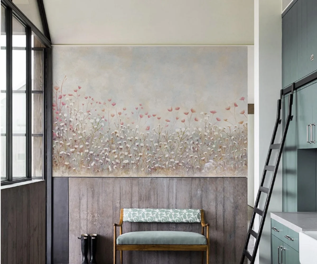 Custom Photo Wallpaper Beautiful watercolor flower Dining Living Room Background Large Mural Home Decor Papel De Parede