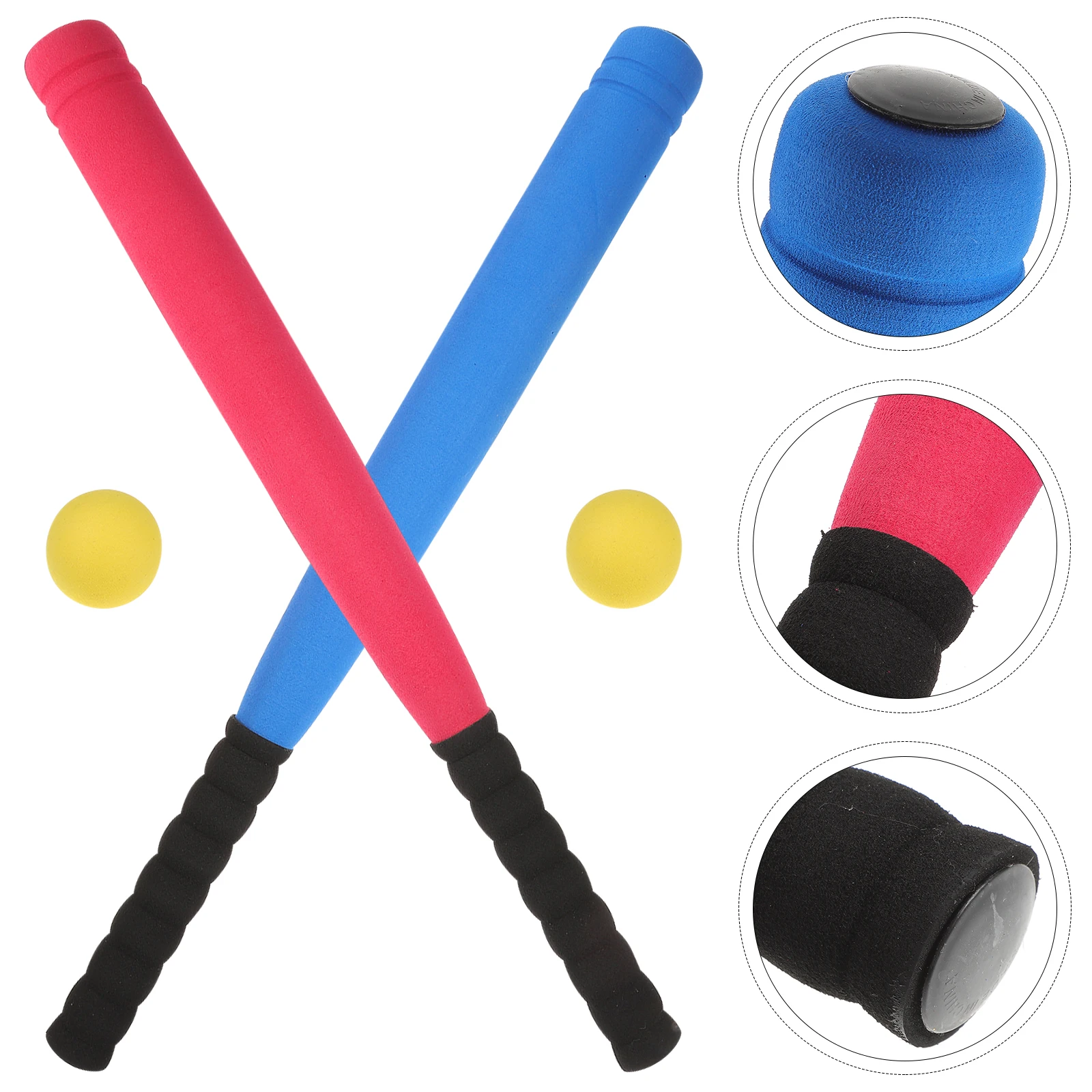 

1 set Kids Baseball Bat Toy Set Lightweight Outdoor Game for Children Backyard Park School Play Plastic Bat Ball Plaything Safe