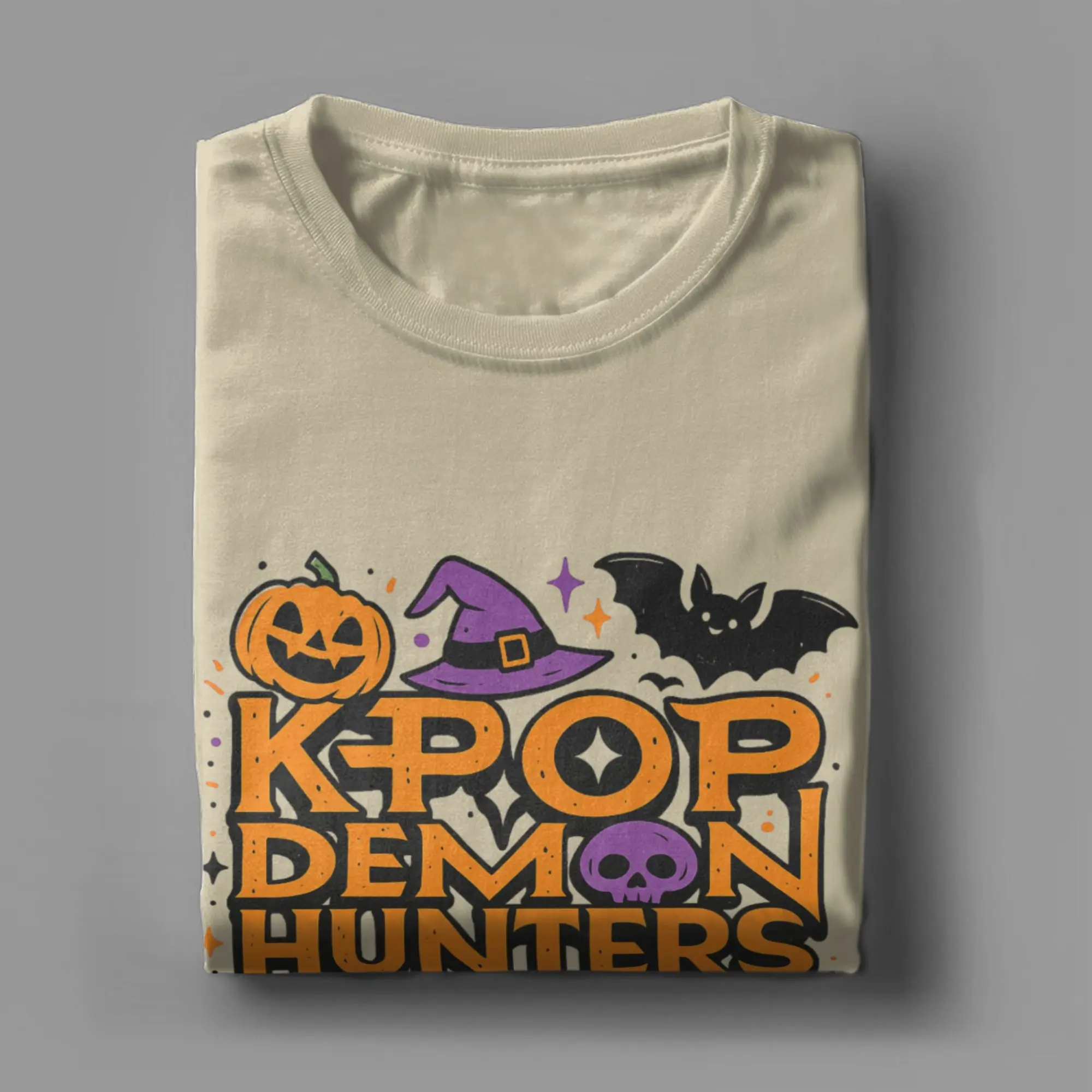 خمر KPop شيطان الصيادين هالوين تي شيرت للرجال طاقم الرقبة 100% القطن تي شيرت قصيرة الأكمام تيز بلوزات حجم كبير