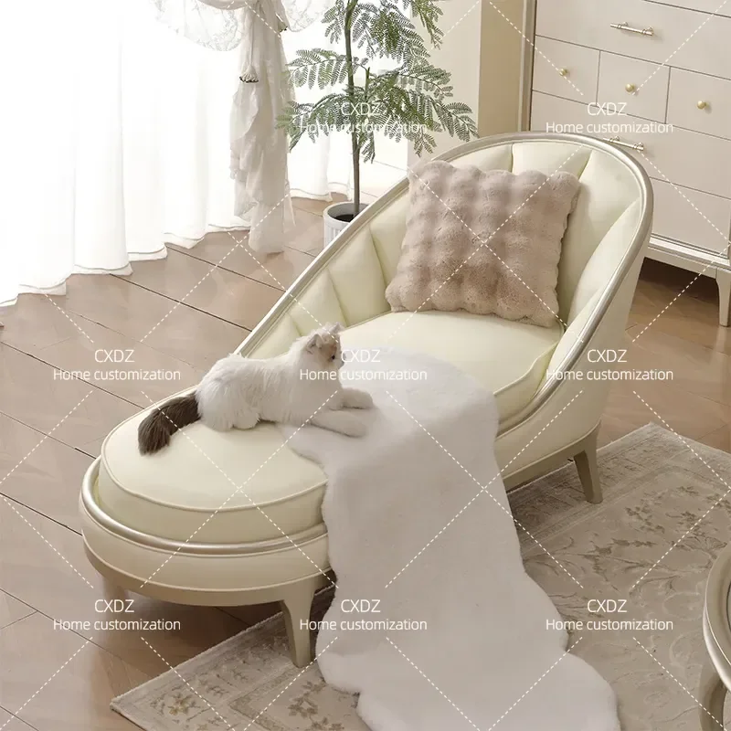 American bedroom beauty couch bay window simple living room balcony bedside recliner light luxury chair seat