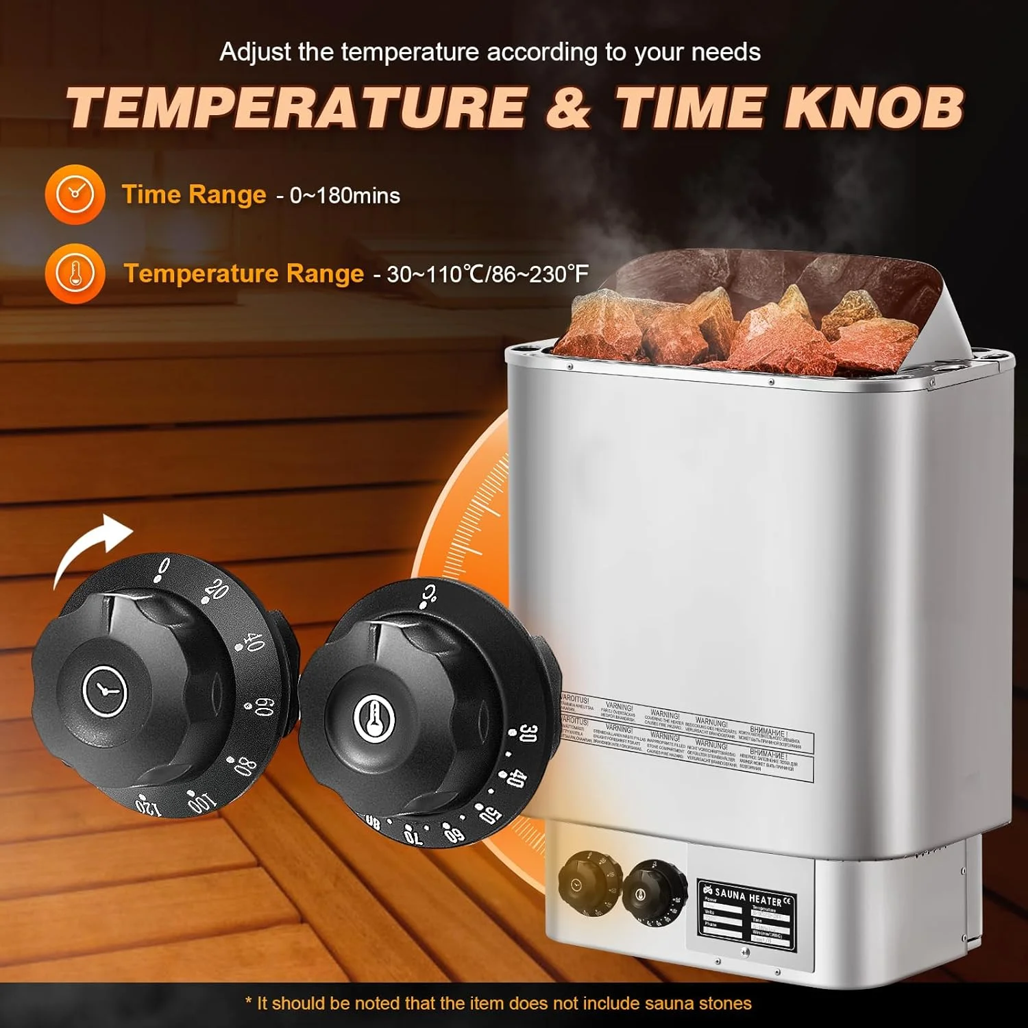 مصنع توريد 4.5 كيلو واط سخان ساونا كهربائي جاف لغرفة ساونا سبا