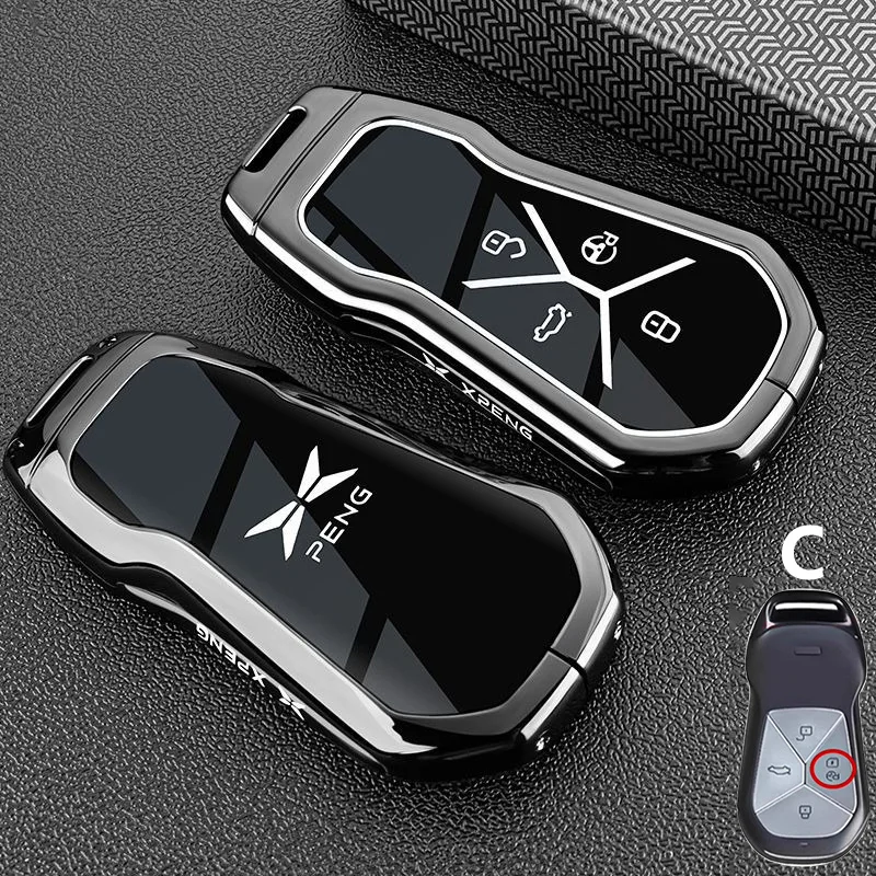 Für Xpeng Xiaopeng Mona M03 P7 P7i P7 + P5 G3 G3i G6 G9 G7 2025 2023 Auto Schlüssel Fall schlüsselbund Fob Abdeckung Shell Tasche Fob Zubehör