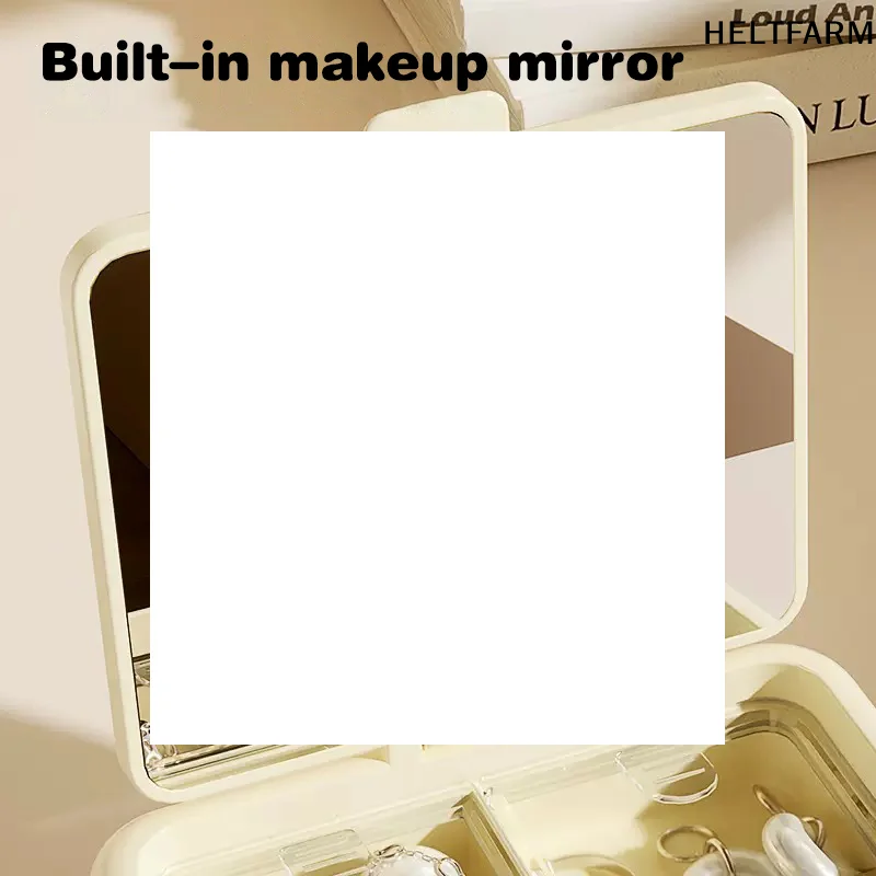 

Mini Jewelry Storage Box With Mirror Bridesmaid Gift Ideas Travel Jewelry Case Birthday Party Box Mother's Day Gift