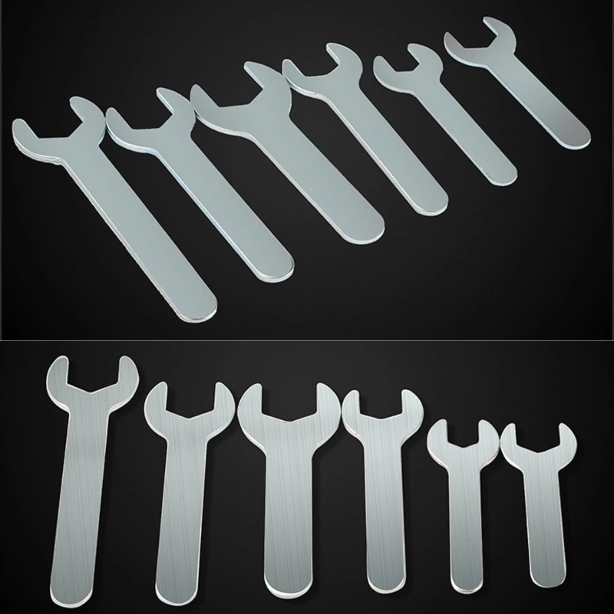 

1 шт., углеродистая сталь, одинарный ключ с открытым концом, односторонний ультратонкий маленький гаечный ключ, аппаратные средства для ванной комнаты, инструменты