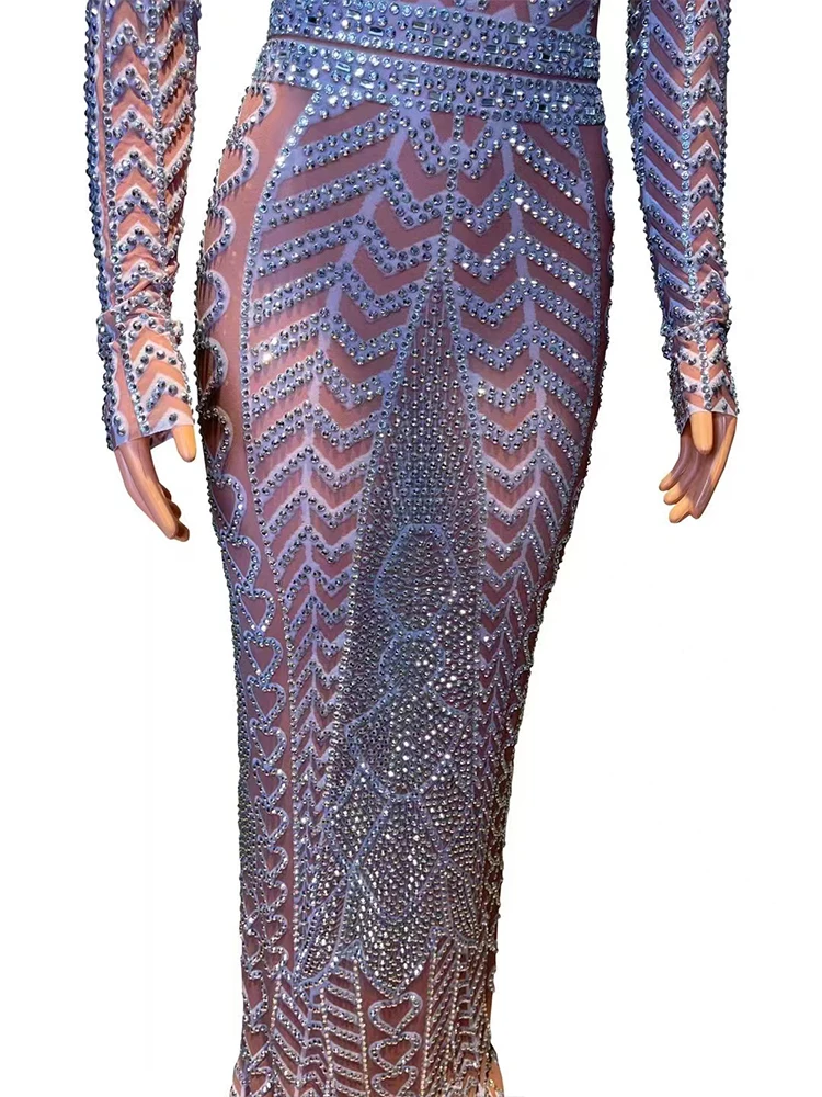 Hoge kwaliteit hot stamping sexy elastische heup knuffelen lange rok 2025, nieuwe mode aangepaste dameskleding