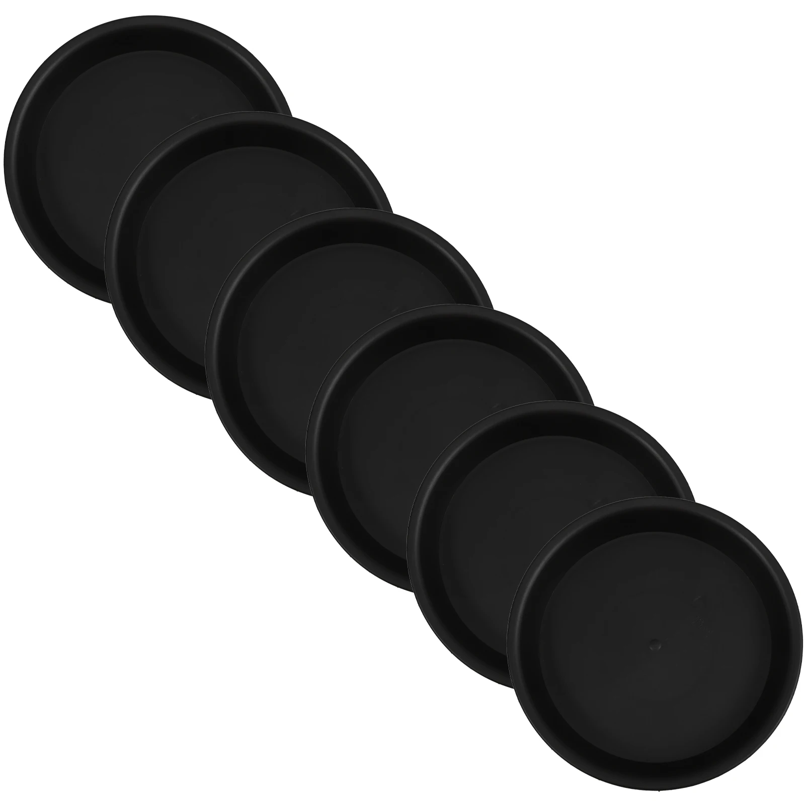 

6PCS Flower Pot Tray 150mm Outer 14cm Inner Diameter Thickened PP Leakproof Planter Base Saucer Drainage Solution