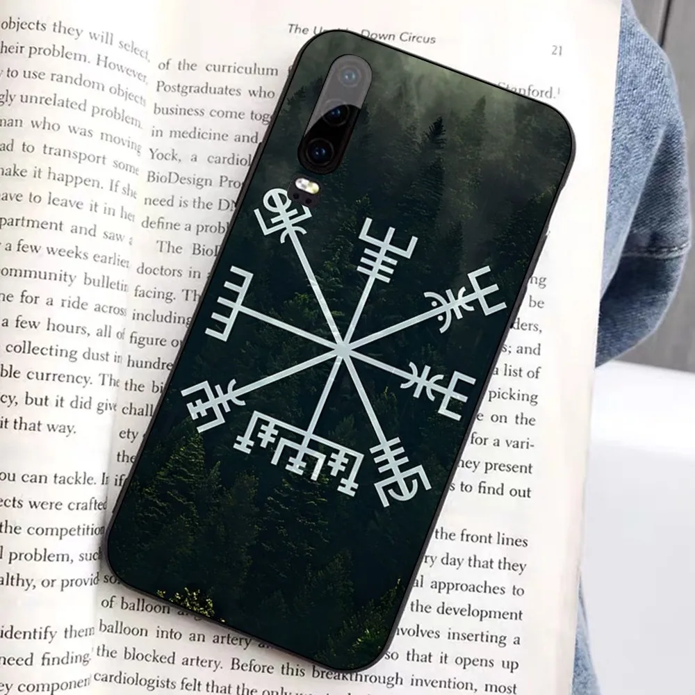 V-Viking Vegvisir Logo Phone Case For Huawei Honor 10 Lite 9 20 7A Pro 9X Pro 30 Pro 50 Pro 60 Pro 70 Pro Plus