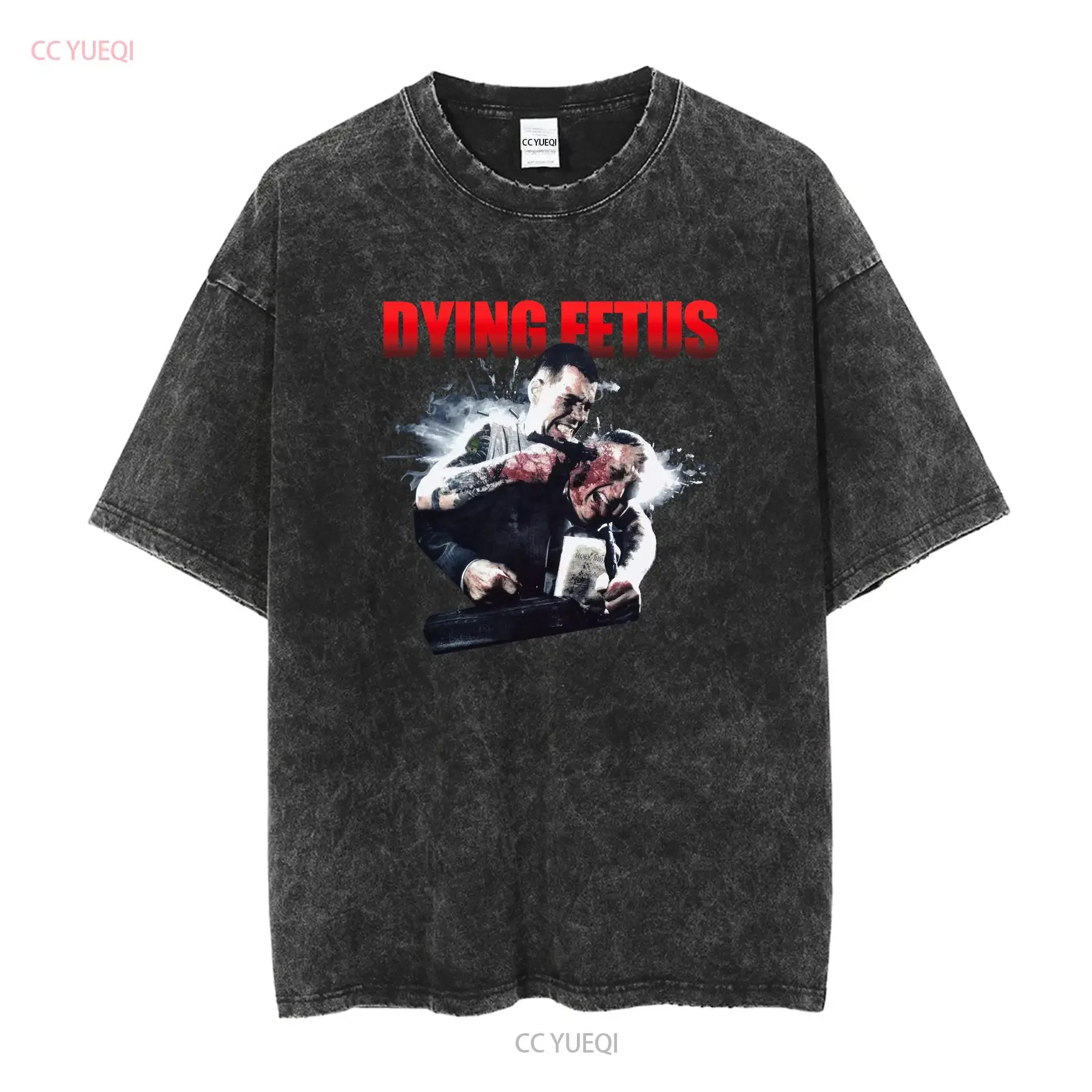 Dying Fetus Descend Into Depravity T Shirt  Black Men S to 5XL PM885 vintage Washed Casual designer clothes
