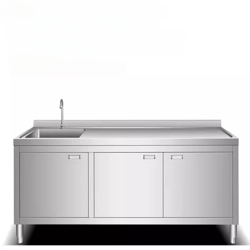 kitchen stainless steel sink sink sink flat integrated cabinet household commercial