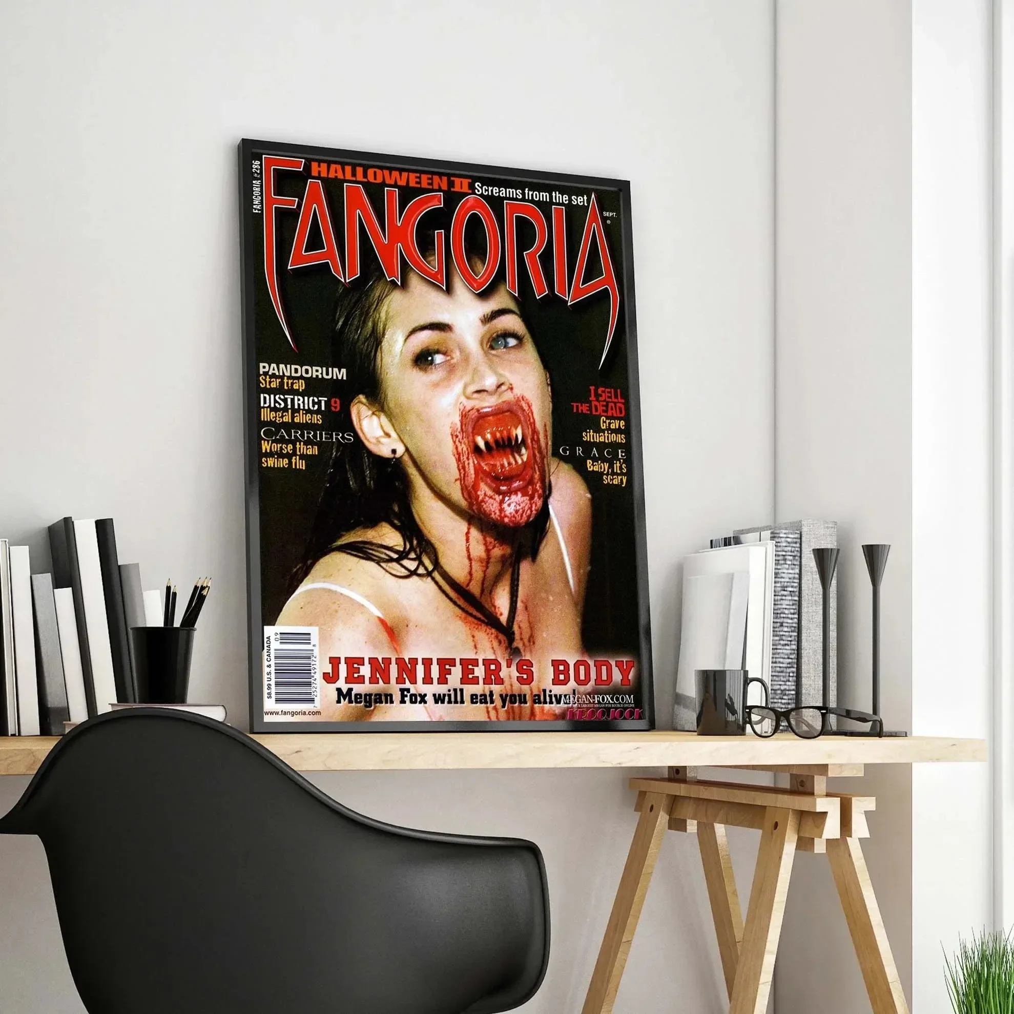 الكلاسيكية مجردة فيلم الرعب الدم مص مثير فتاة الجمالية قماش اللوحة ملصق جدار صورة فنية غرفة الديكور #5