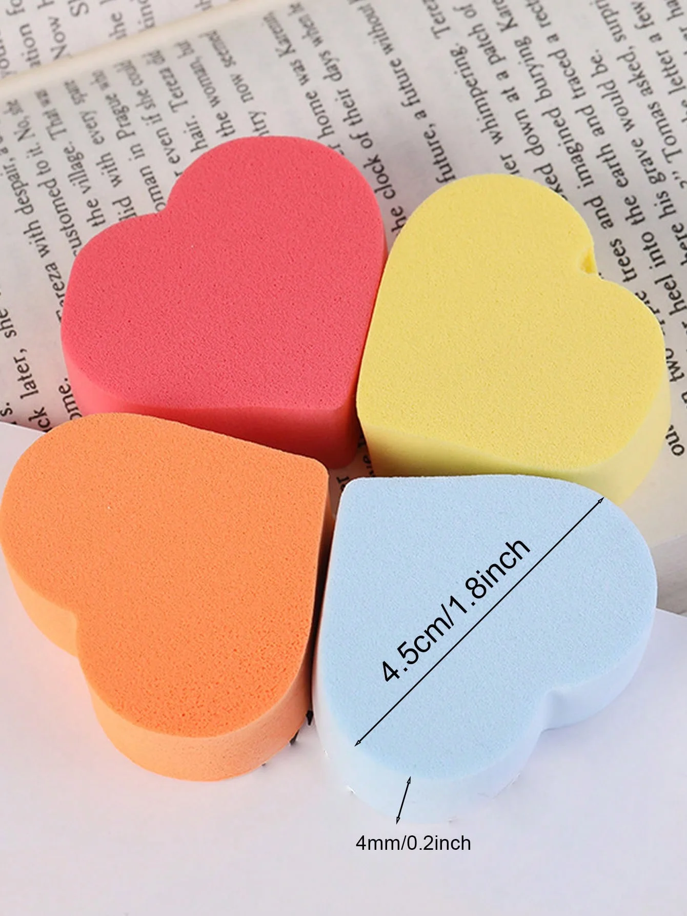 メイクアップスポンジパフ、ハート型、水滴型、様々な形状、乾湿両用