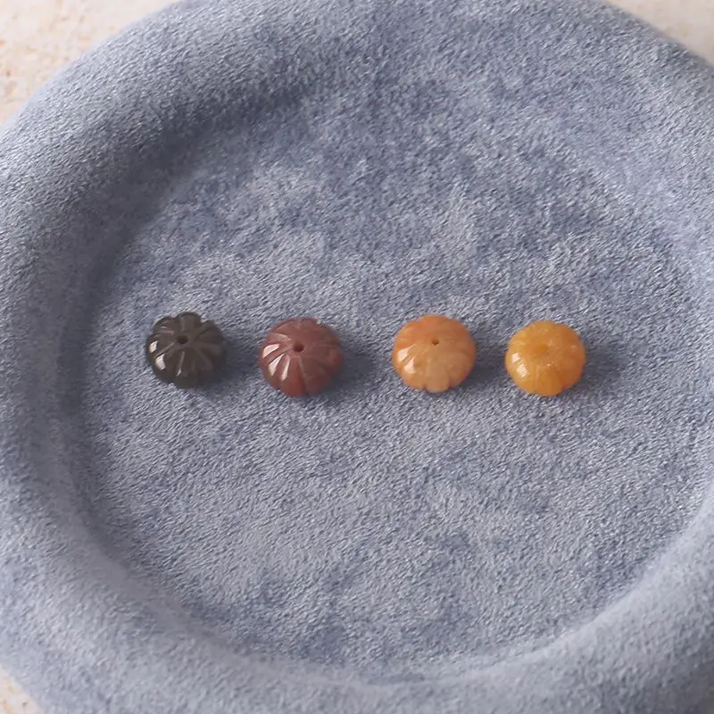 

Jade Flower-Shaped Beads Set: Multi-Hued Natural Jade Pieces, Ideal for Handmade Jewelry 10x10x6mm-3.3g