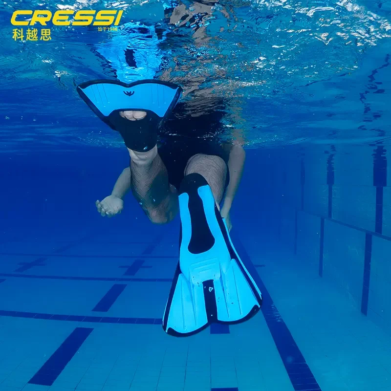 Cressi Light Swimming Short Fins Snorkeling Fin Diving Flippers Professional Training Equipment for Adults and Kids Children