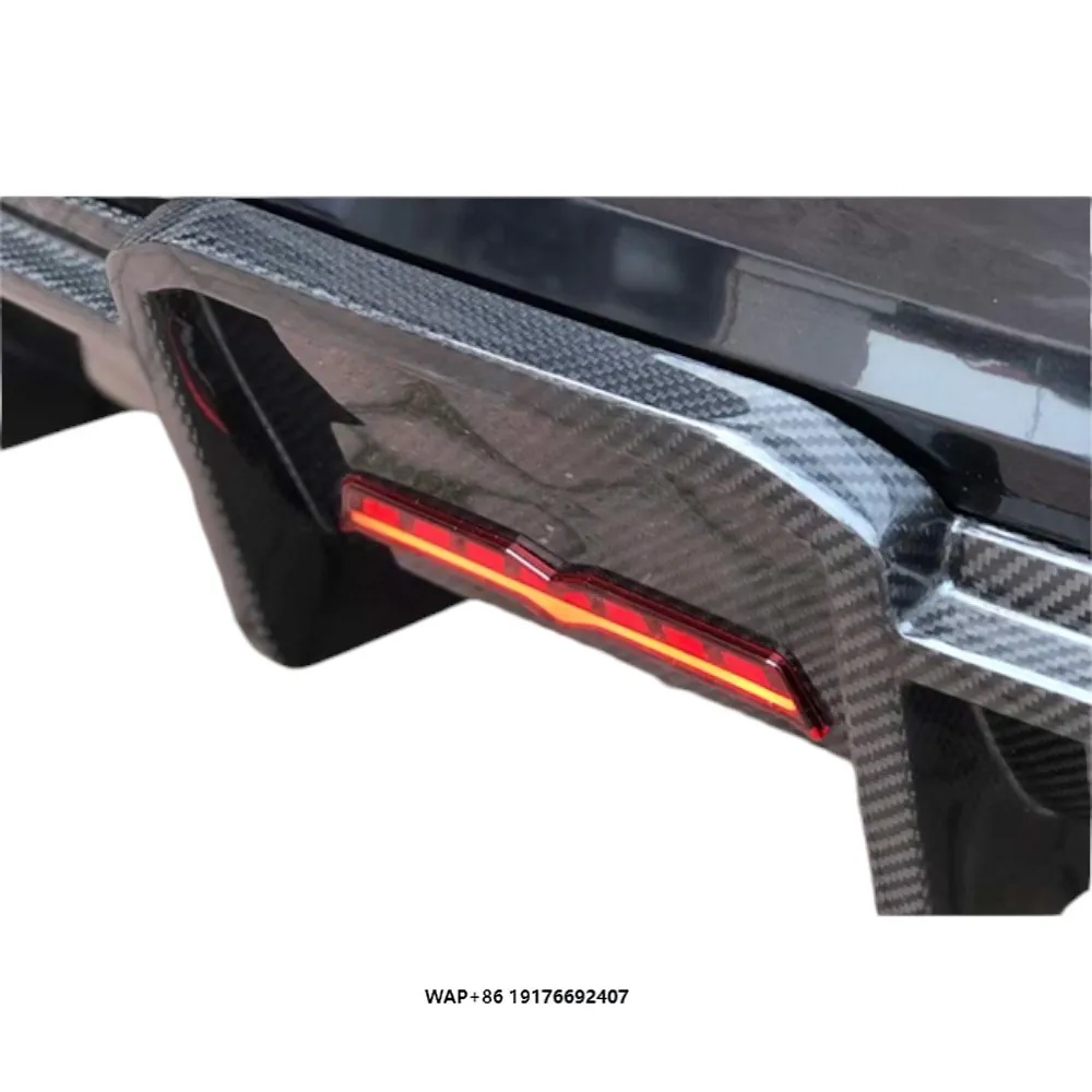 

2017-2019 forAudi RS3 Style Carbon Fiber Rear Bumper Lip Diffuser with Light Great Goods-New Condition