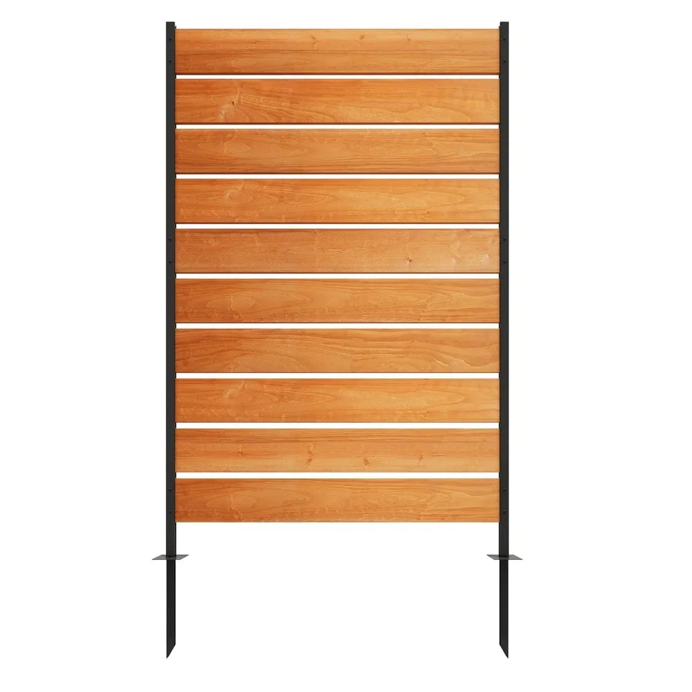 Big Leaf 5ft x 3ft Wooden Privacy Fence Panel Outdoor Decorative Screen for Patio Balcony & Yard Perfect for Hiding Air