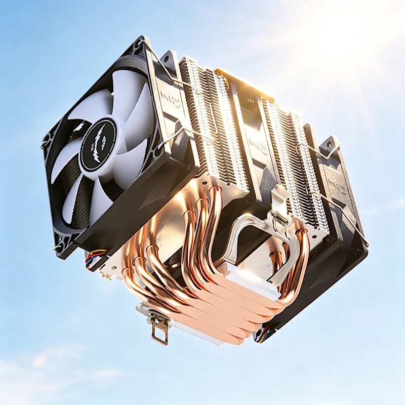 CPU Cooler Fan Air-cooled Processor 90mm Dual Tower 4/6 Heat pipe Direct Contact Compatible LGA2011-3 1200 115x 1700 AM4 AM5 X99