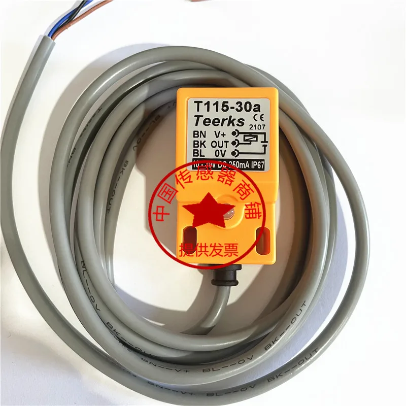 T115-30a NPN Original Metal Sensor Proximity Switch for Woodworking Machinery Teerks