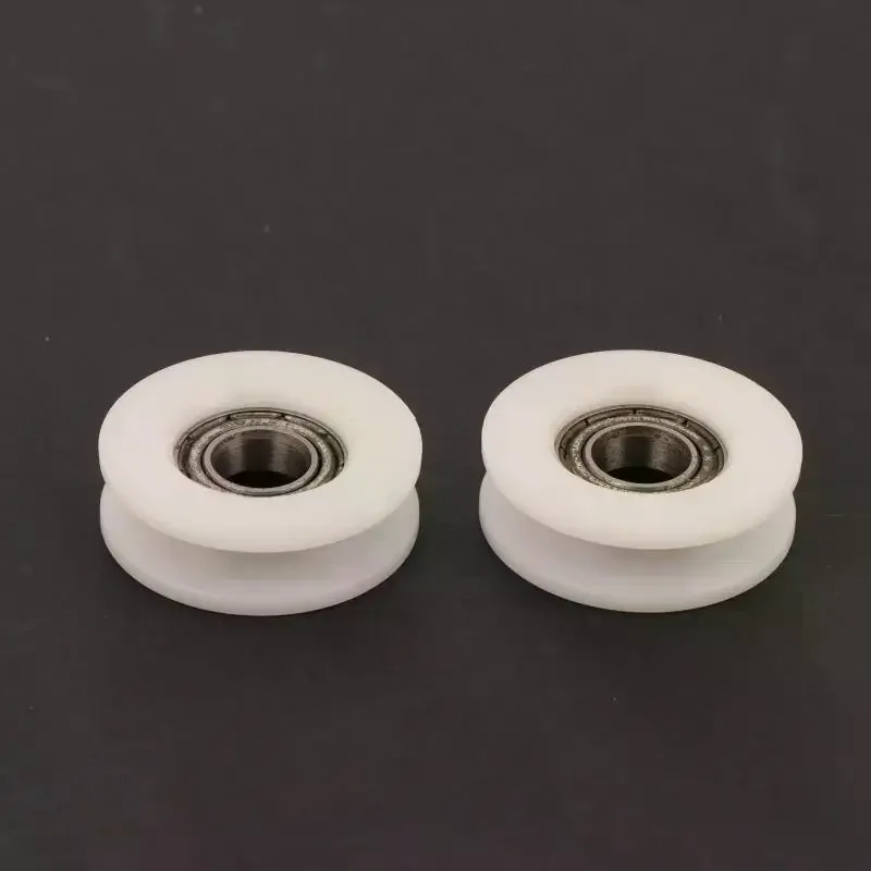 

1/2pcs Ring Pulley/driven Wheel, POM Guide Wheel/over Line Lifting Wheel 8*28*9mm U Groove Roller Pulley Plastic 688 Bea
