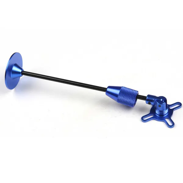 Cnc Aluminum GPS Folding Antenna Base Mount Holder Bracket Set Blue 4Mm Rod 16.2cm Height for Quadcopter Multicopter Rc Drone