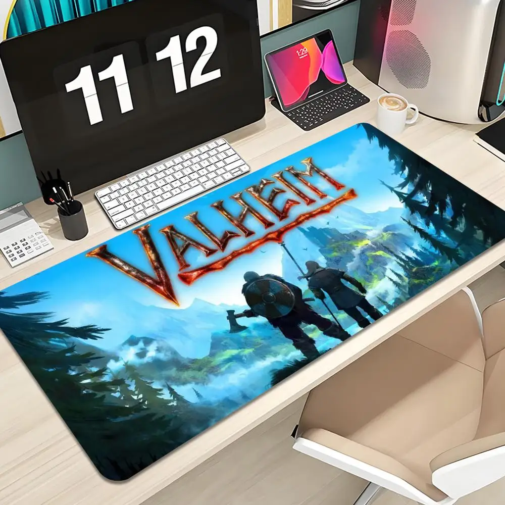 Valheim Mouse Pad Keyboard Mousepad lauge 1200X600 mm Desk Mat PC Gamer Office Carpet Home Table pad