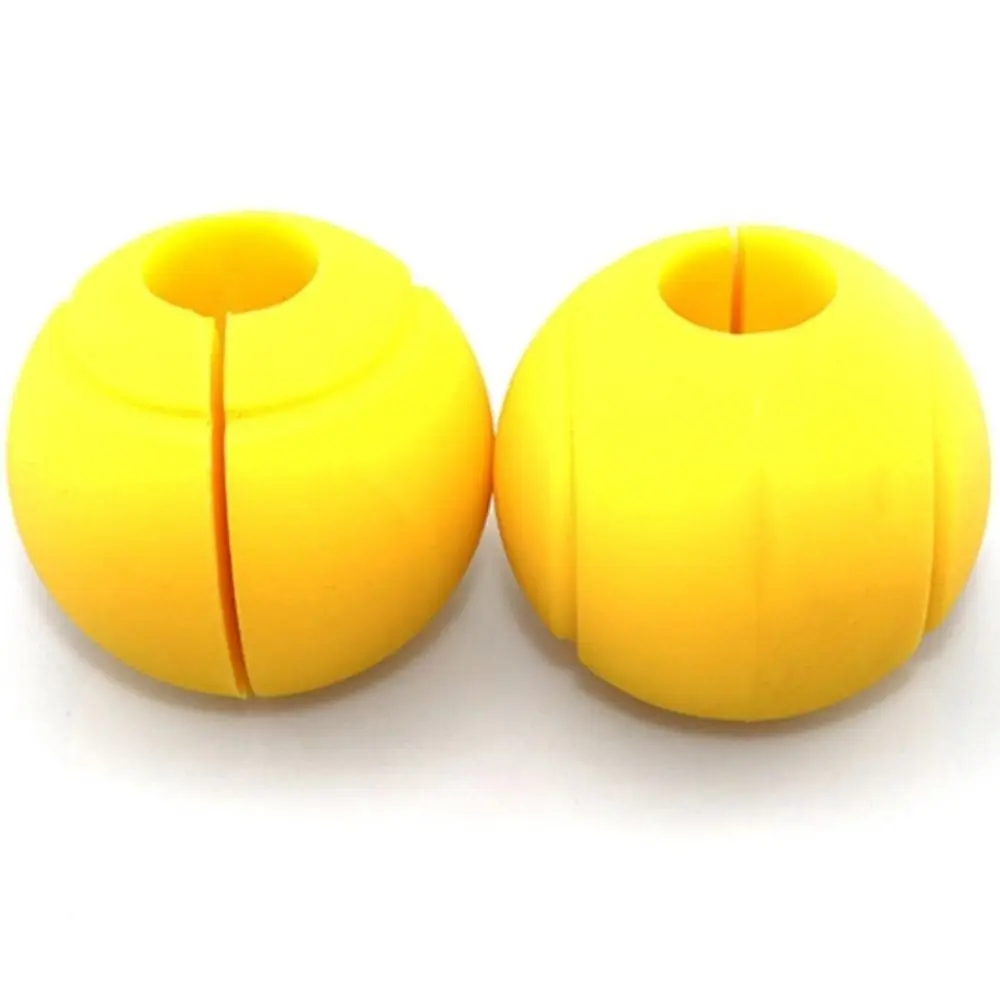 1 Pair Reduce Palm Pressure Barbell Grip Ball Anti-scratch Weightlifting Silicone Dumbbell Grip Dedicated Universal