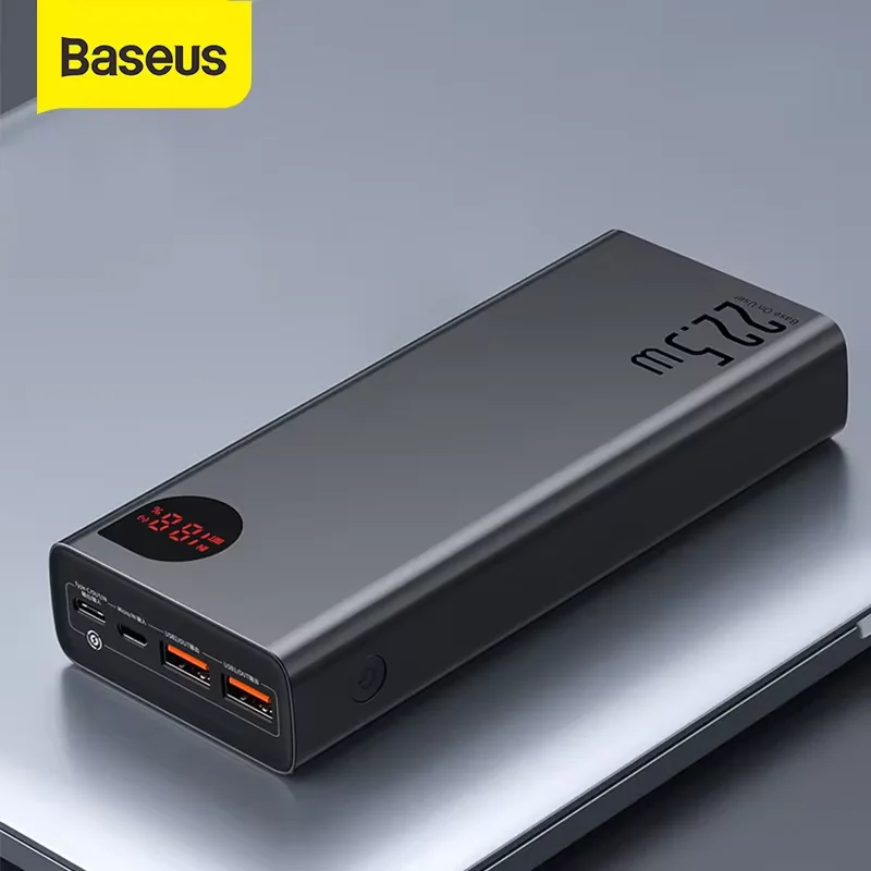 Baseus Power Bank 10000mAh 22.5W PD Fast Charging Powerbank Portable External Battery For iPhone 15 14 12 13 Pro Samsung Huawei