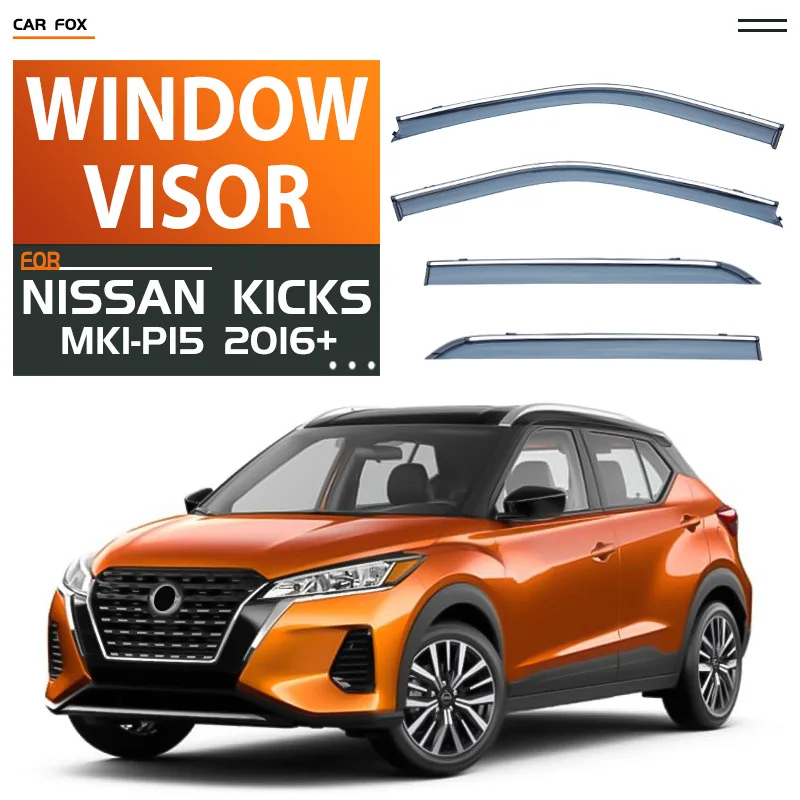

Дефлекторы окон (ветровики) для Nissan Kicks