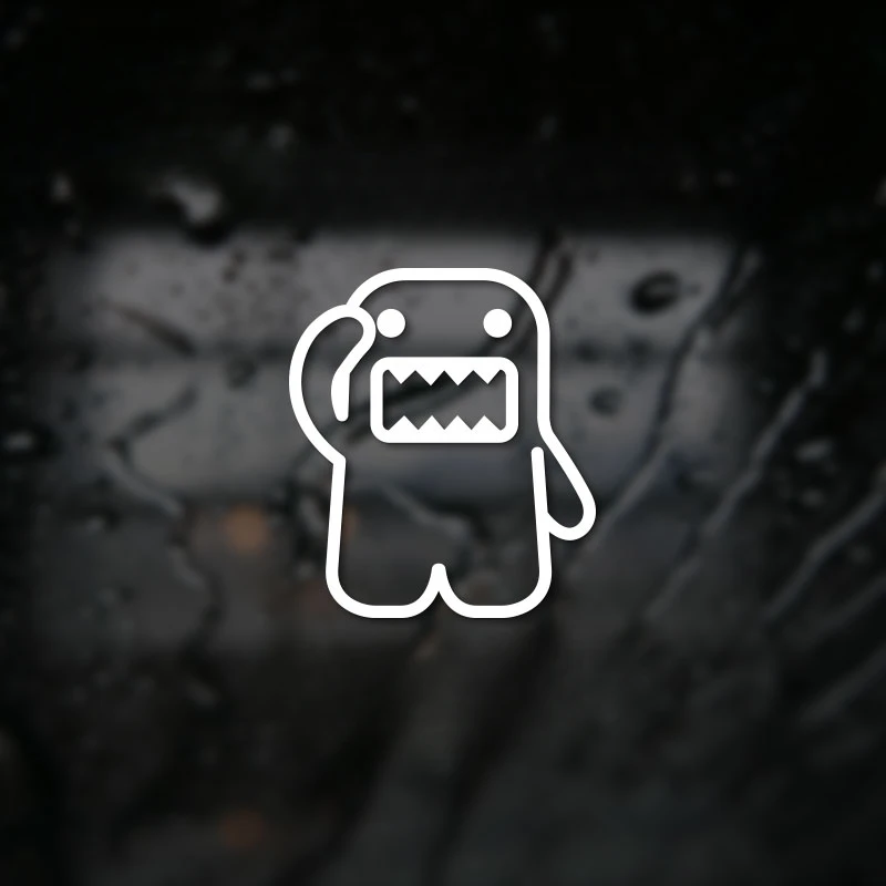 JDM Cute Domo-kun Multi Color Vinyl Decals Waterproof Sunscreen Stickers Auto Body Fuel Tank Window