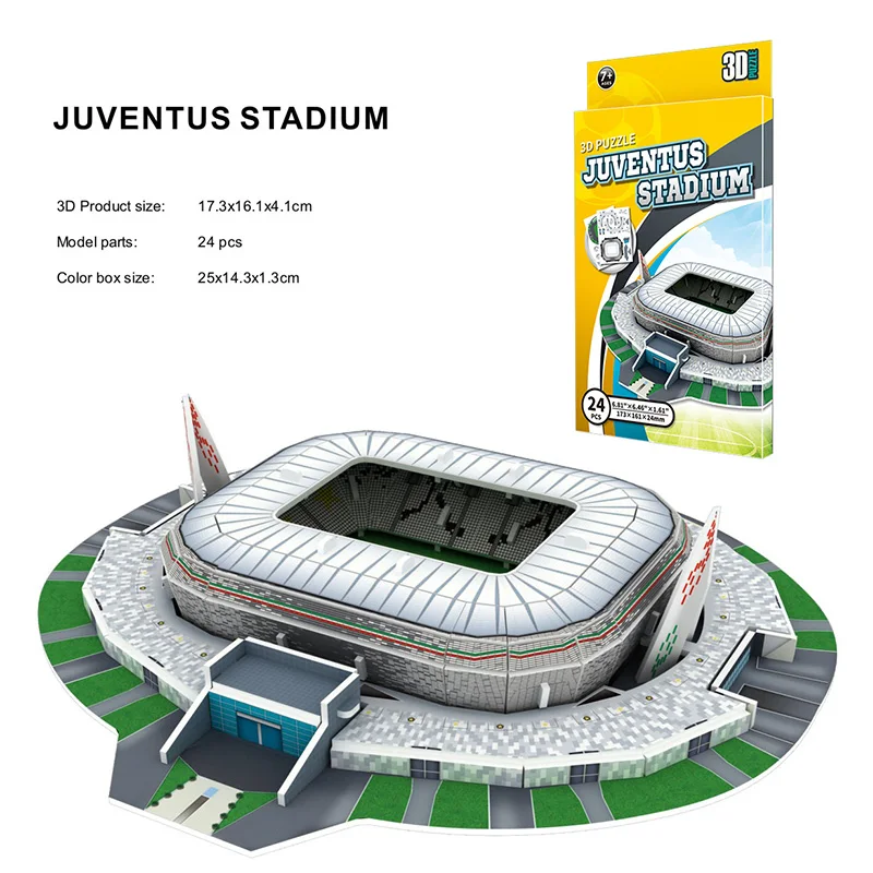 Football Puzzles 3D Soccer Stadiums Montessori Education Handmade Toys Original Gifts Home and Decoration